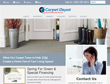 Tablet Screenshot of carpetdepot500.com